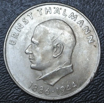 1971 A GERMANY - 20 MARK - COPPER-NICKEL - 85th Birthday Ernst Thalmann - Nice - Image 1 of 4