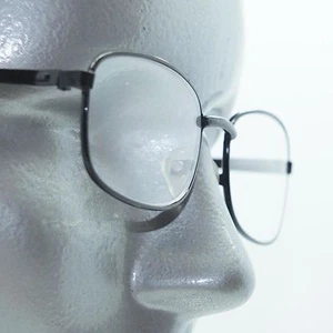 Rechteckige Lesebrille schwarz Metalldrahtgestell einfache Lesebrille +1,25 Gläser - Bild 1 von 4