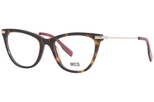 Anteojos Alexander McQueen No-0 MQ0339O 006 para mujer Habana/oro borde completo 52 mm - Imagen 1 de 5