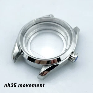 Unused 10ATM 41MM Sapphire Crystal Watch Case Parts For NH35 AAqua Terra Style - Imagen 1 de 8