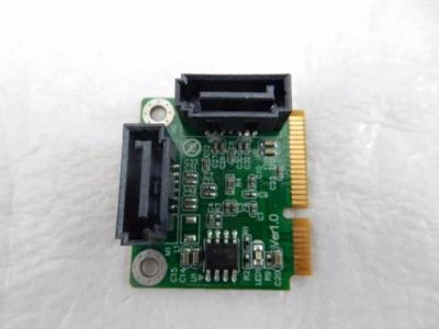New Mini PCIe PCI-Express to 2 Port SATA 3.0 III 6Gb/s Expansion Card PM1061 - Image 1 of 3