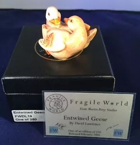 Harmony Kingdom MRP`s ~ Fragile World ~ Entwined Geese ~ Neu in OVP ~ David Lawrence ~141 - Bild 1 von 4