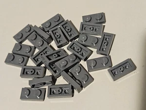 Lego x25 dunkelsteingraue Platte 1x2, Teil 3023, Element 4211063-Neu - Bild 1 von 1