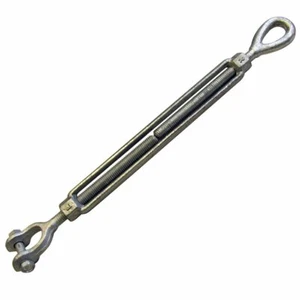 Eye/Jaw Turnbuckle for Wire Rope Cable, 1/2"X6" Take-up - Picture 1 of 1