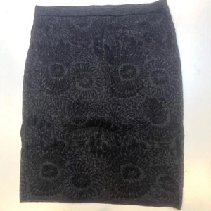 Falda Eileen Fisher Mujer M Falda Pull On Mezcla de Lana Tejida Midi Hecha en EE. UU. - Imagen 1 de 5