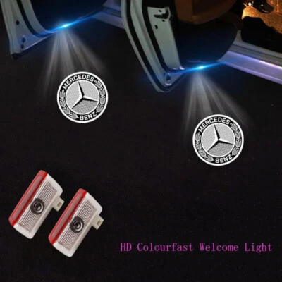 Luces LED láser sombra HD cortesía puerta fantasma Mercedes-Benz A B E ML Foto 1 de 4