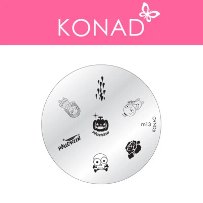 Original KONAD ® Stamping Nailart Design Schablone Image Plate - M13 - Bild 1 von 3