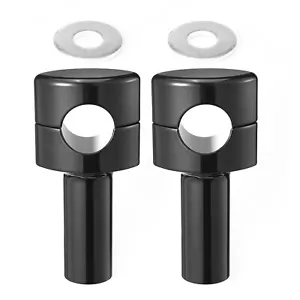 4" Motorcycle Handlebar Riser 1-1/4" Clamp For Harley Softail Dyna Road Glide - Foto 1 di 7