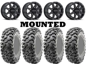 Kit 4 Maxxis Carnivore R/T Tires 30x10-14 on Raceline Hostage Matte Black HP1K - Picture 1 of 5