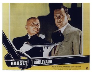 Sunset Boulevard Us Lobby Card Erich Von Stroheim William Old Movie Photo
