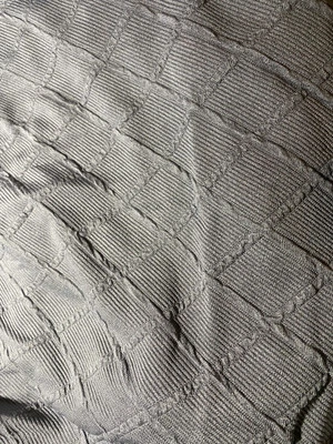 NORTHERN BROTHERS  Grey Stretch Jacquard Dining Chair Seat Covers set of 2 - Image 1 of 3