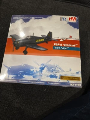 Hobby Master 1:72 F6F-5 Hellcat Blue Angel 1 Edición Limitada Diecast #HA1109 Foto 1 de 4