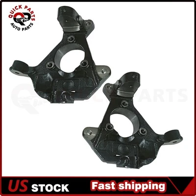 2x Front Steering Spindle Knuckle For Chevy Silverado 1500 Sierra 1500 Cadillac Foto 1 de 4