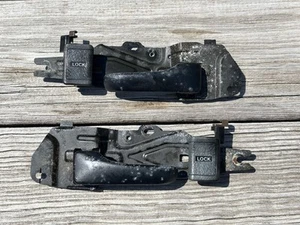 90-93 Acura Integra DA Coupe 2 Door Black Left & Right Interior Door Handles 92 - Foto 1 di 5