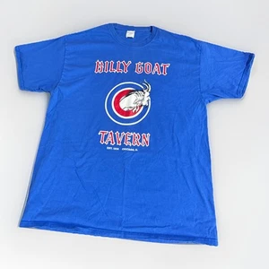 Chicago Cubs MLB Blue Billy Goat Tavern Vintage Shirt Mens XL - Picture 1 of 7