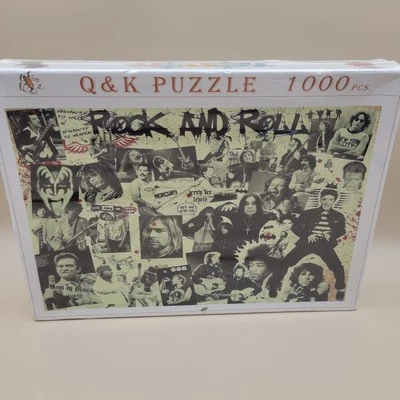 Nirvana Kiss Johnny Cash Rock And Rool 1000 Peace Puzzle New Sealed  - Image 1 of 4