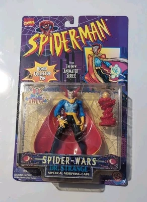 Homem-Aranha Dr. Boneco de ação Strange Morphing Cape série animada Toy Biz 1996 - Imagem 1 de 3