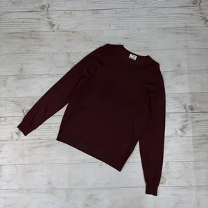 Acne Studios Merino Wool Sweater Men Size L Burgundy Men Size L Red - Bild 1 von 5