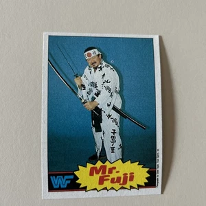 1985 WWF Topps Wrestling Mr. Fuji Rookie card #17 WWE Legend NM - Picture 1 of 2