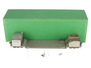 Overland OMI-0805 O Custom BRASS Union Pacific Depressed Center Flatcar - 2 Rail - Picture 1 of 12