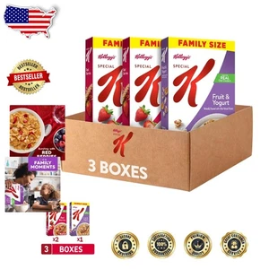 Healthy Kellogg's Breakfast Cereal - Paquete familiar 49,1 oz con 2 bayas rojas - Imagen 1 de 7