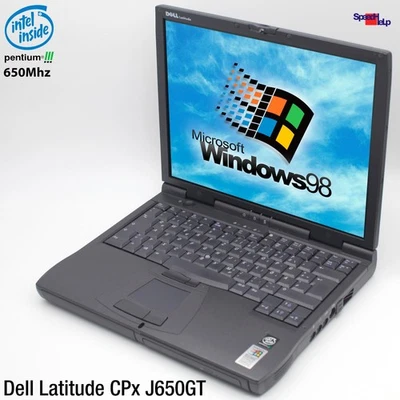 DELL LATITUDE CPx J650GT NOTEBOOK LAPTOP WINDOWS 98 PARALLEL PORT OLD GAMES CDRW - Bild 1 von 4