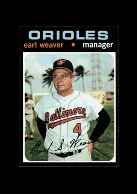 1971 Topps Set-Break #477 Earl Weaver NR-MINT *GMCARDS* - Image 1 of 2
