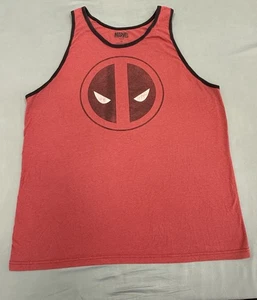 Marvel Dead Pool Tank Top Shirt 2XL Rot Logo Herren - Bild 1 von 3