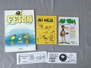 Der Hartmut, Haggi Klotzbücher : Ferdi, Au Weia  (Edtion Quasimodo) Widmungen!! - Bild 1 von 2