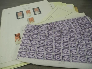 GROSSBRITANNIEN, Sammlung von Briefmarken meist Falz auf Ausschnittseiten, lose multi - Bild 1 von 24
