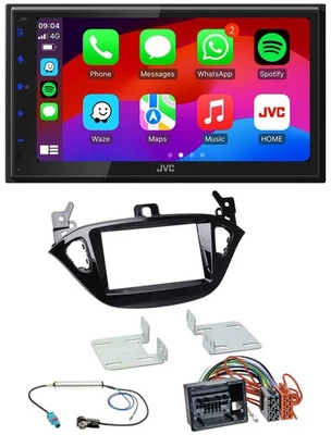 JVC Bluetooth USB MP3 2DIN DAB Autoradio für Opel Adam ab 13 Corsa E ab 15 - Bild 1 von 4