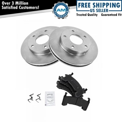 Brake Pad & Rotor Kit Metallic Front or Rear for Buick Cadillac Oldsmobile - Image 1 of 4