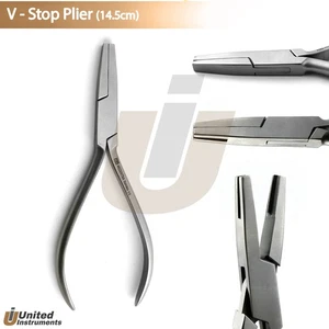 Dental V-Stop Plier Wire Bending Arch Forming Braces Notch Precise V Bend Pliers - Picture 1 of 3