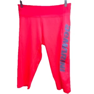 Pantalón capri de entrenamiento de trabajo de patio DeMarini para mujer legging corto secado rápido rosa caliente L - Imagen 1 de 10