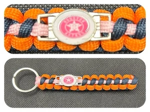 Houston Astros (Pink) Inspired Paracord/Survival Keychain - Picture 1 of 1
