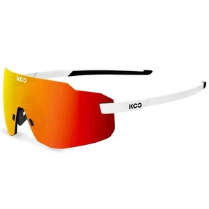 KOO SUPERNOVA Cycling Sport Sunglasses-White Red Mirror CAT2 - Picture 1 of 3