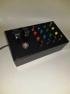 PC USB Box 31 functions multicolor push buttons for simracing flight simulation - Picture 1 of 3