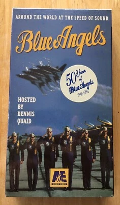 BLUE ANGELS HOSTED BY DENNIS QUAID 1994 AROUND THE WORLD AT SPEED SOUND VHS New Foto 1 de 4