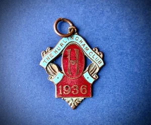 Insignia de colección de miembros del club Hurlingham 1936 polo tiro croquet Londres - Imagen 1 de 5