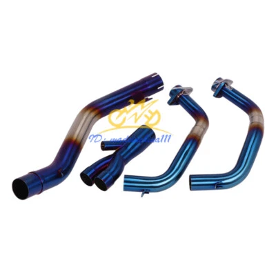 Motorcycle Exhaust Header Link Pipe Slip On 51mm For Honda CBR500R CB500X CB500F — 第 1/4 张图片