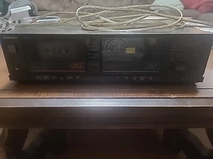 1985 Technics RS-T10 Stereo Cassette Deck Tape Player Black No Power Cord Untest - Picture 1 of 13
