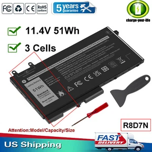 R8D7N Battery For Dell Precision 3540 3550 Latitude 5400 5500 5510 5410 51Wh US - Picture 1 of 11