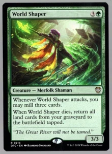 World Shaper 0214 Non Foil Rare Outlaws of Thunder Junction MTG NM - Picture 1 of 2