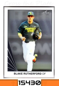 1-2016 LEAF CLEAR RETRO ACETATE BLAKE RUTHERFORD NATIONALS CARD#01 - Picture 1 of 1
