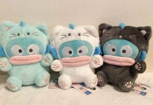 Bambola peluche Sanrio Hangyodon Nyankorin 20 cm set di 3 Furyu 2024 - Foto 1 di 3
