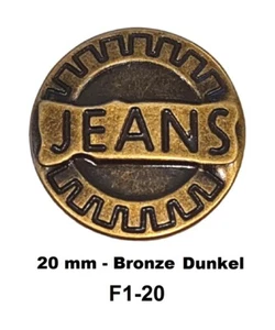 10 Jeansknöpfe nähfrei 20 mm Metall Druckknöpfe Ersatz Hose Jacken Hosenknöpfe  - Bild 1 von 1