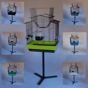 XXL Cabrio Vogelkäfig Vogelbauer Wellensittich Finken Kanarien Käfig Qualität - Bild 1 von 26