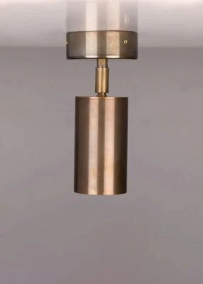 Mid Century Riley Spot Light Brass Light Rotating Ceiling - Image 1 of 4
