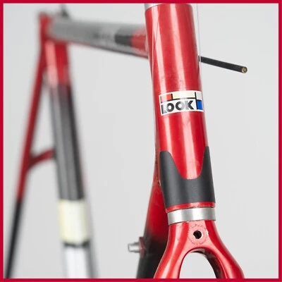 NOS LOOK KG 131 KG131 CUADRO DE CARBONO BICICLETA DE CARRERAS DE CARRETERA DE COLECCIÓN ROJA ANTIGUA FRANCESA Foto 1 de 4