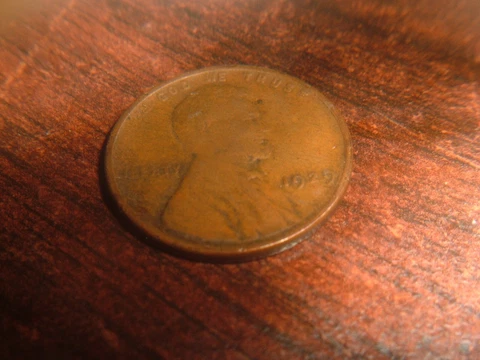 1929 error penny cent  small 2/  1 open 9 /1 closed 9 Cover